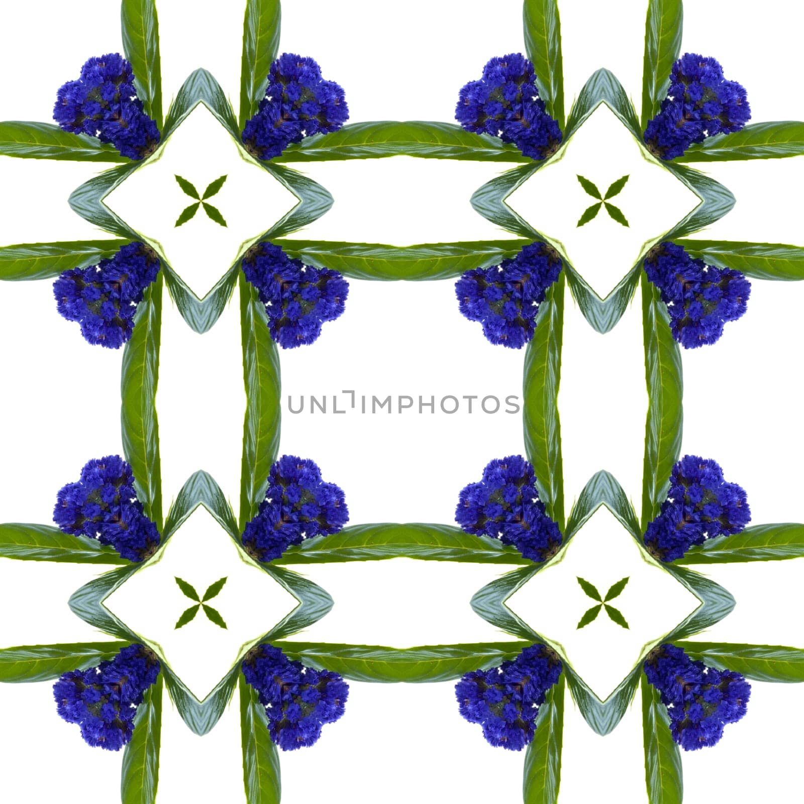 an abstract kaleidoscope background on white background