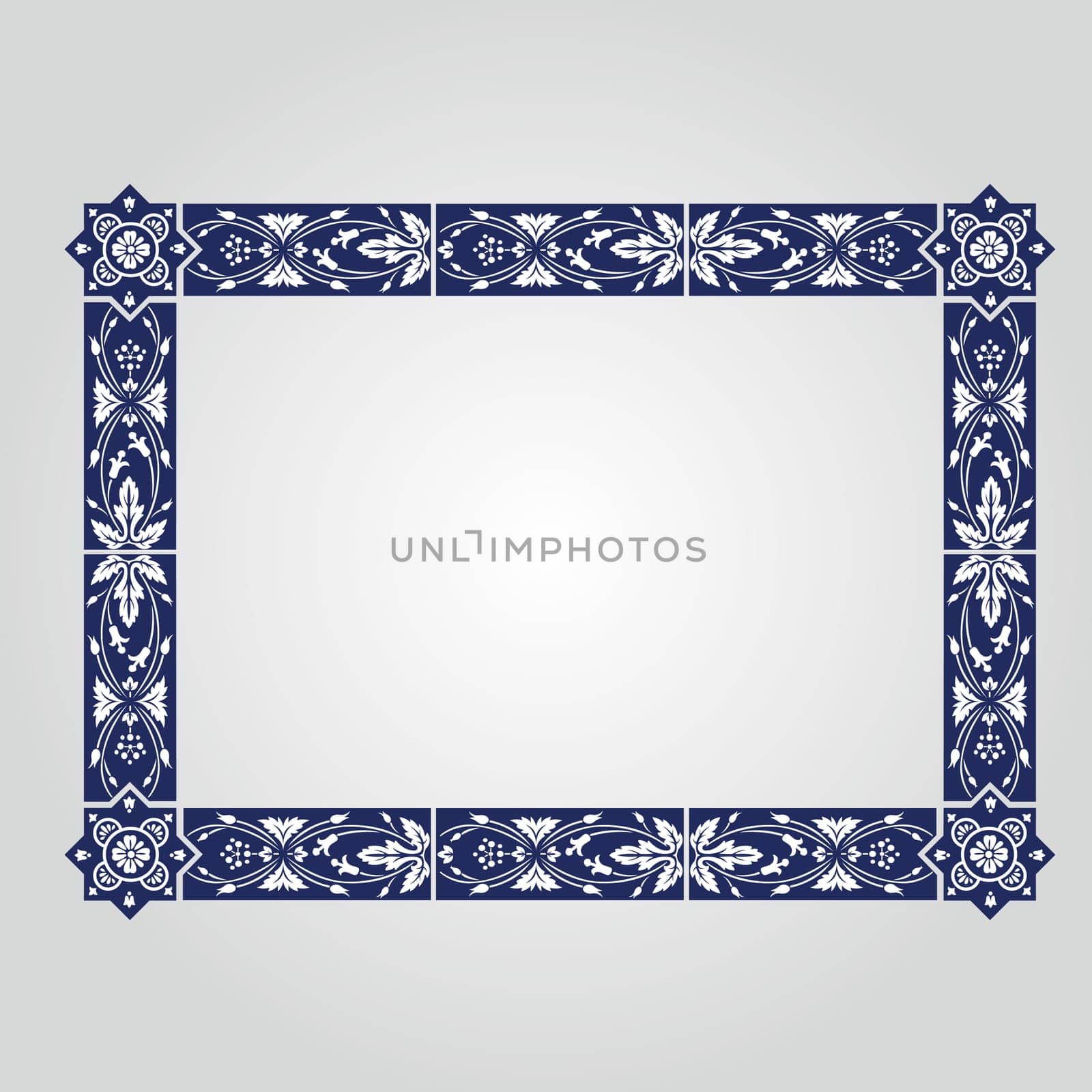 Vector ornamental decorative frame