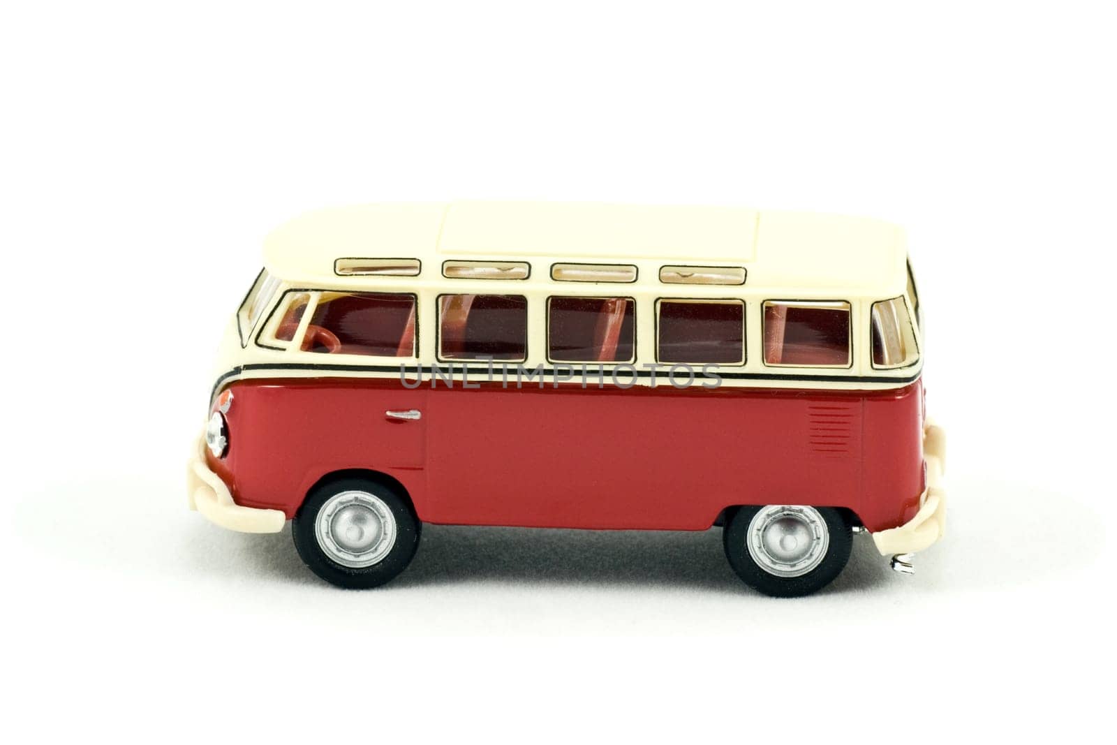 small car model isolated on white background