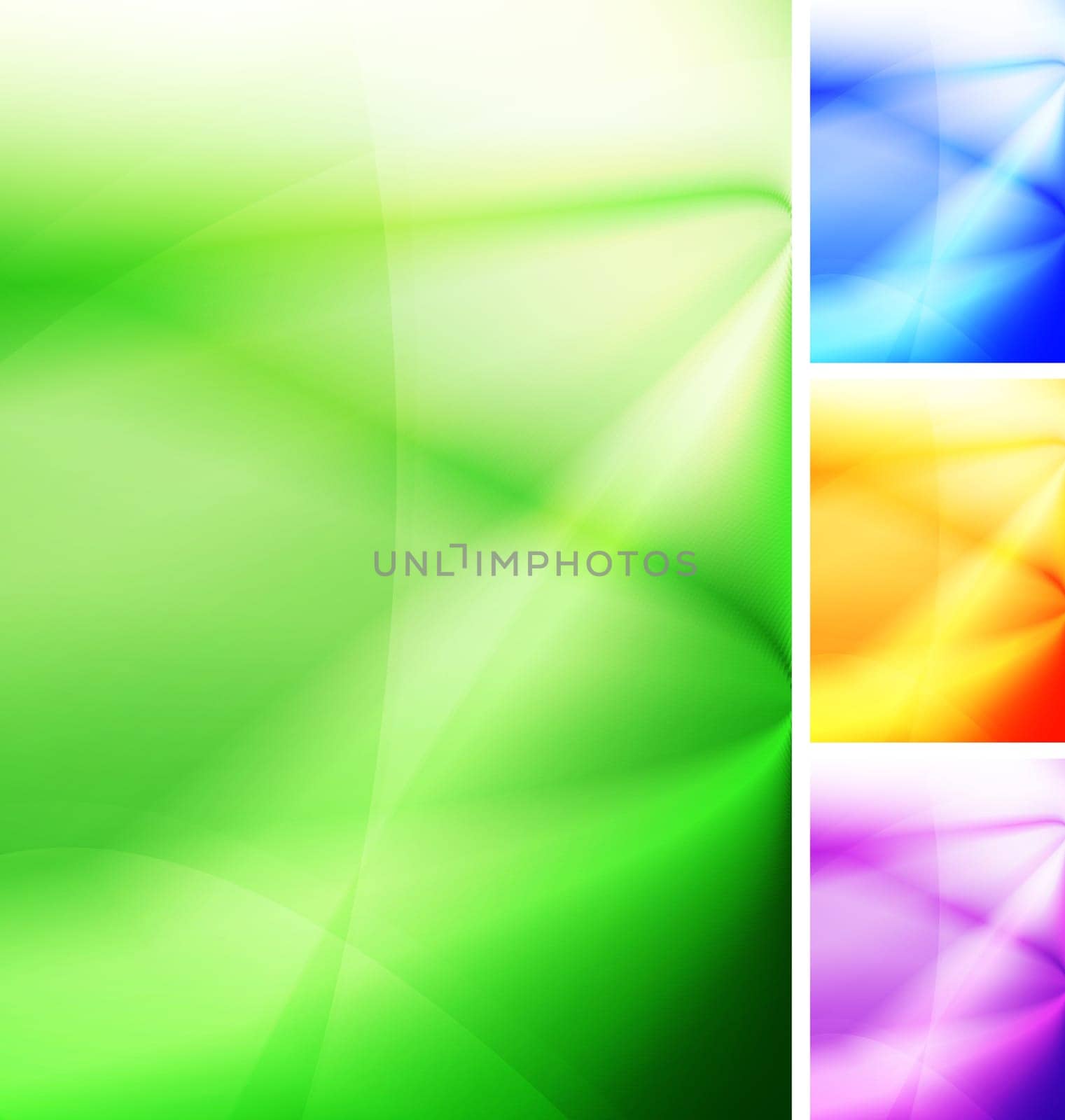 Vibrant abstract background. Four colors. Vector illustration