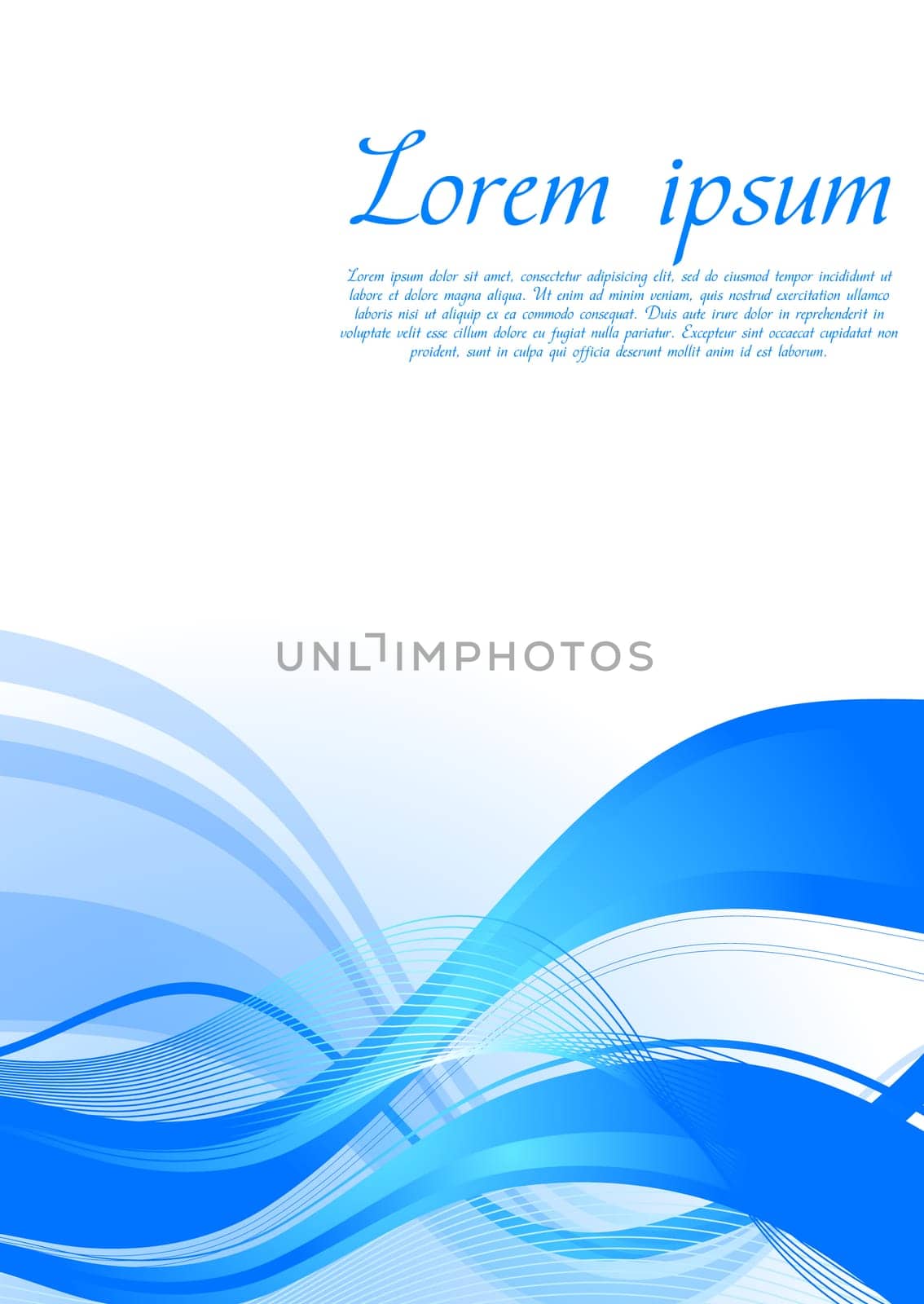 Abstract colorful waves on white background