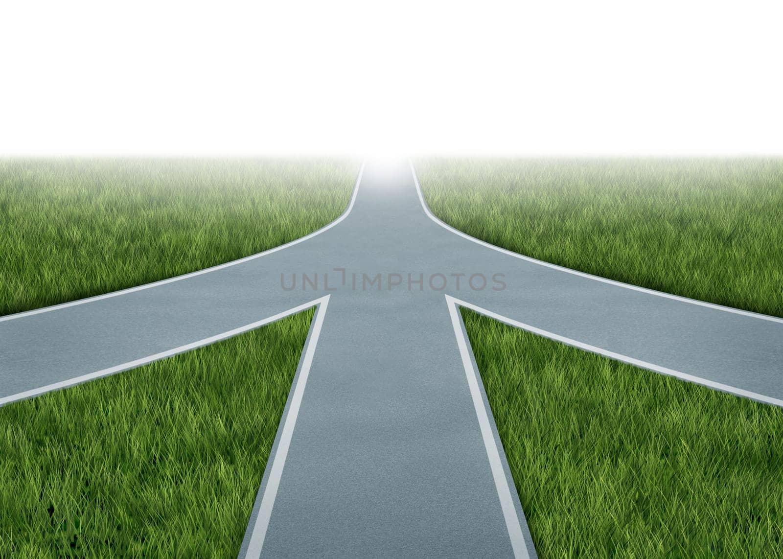 Mergers and partnerships converging on the same road as a team sharing the same strategy and vision for the success of a company by working together as a conglomerate represented by three roads merging together into one.