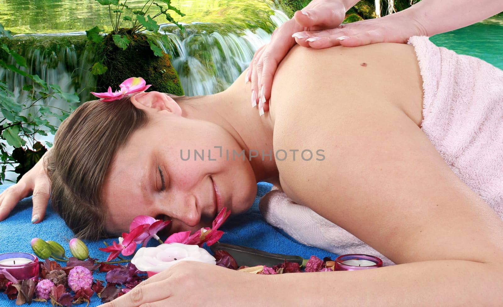 Natural outdoor spa treatment