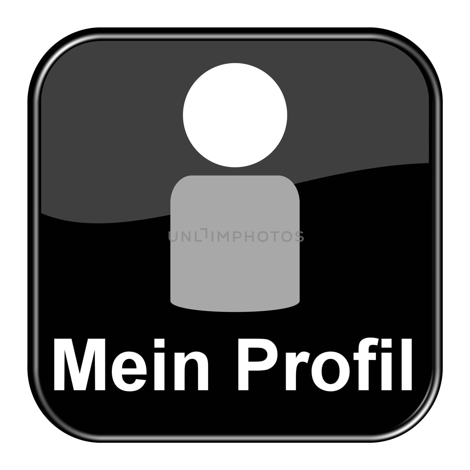 Glossy Button black - My profile