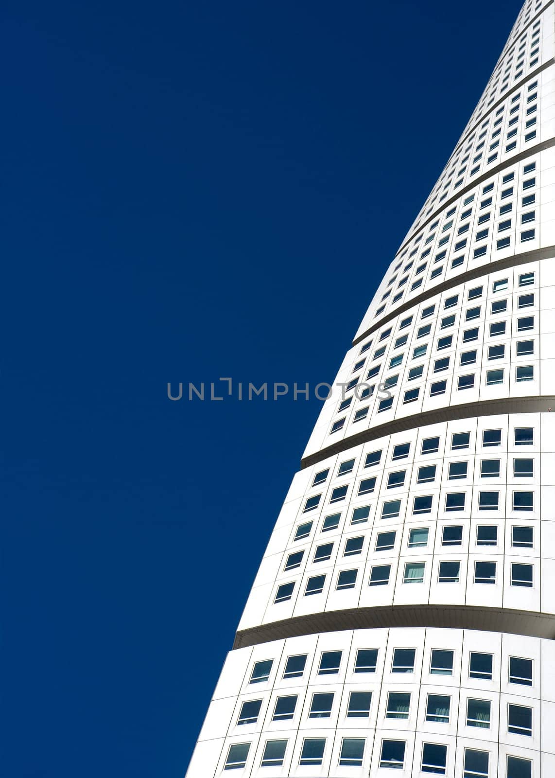 White Skyscraper towards blue sky