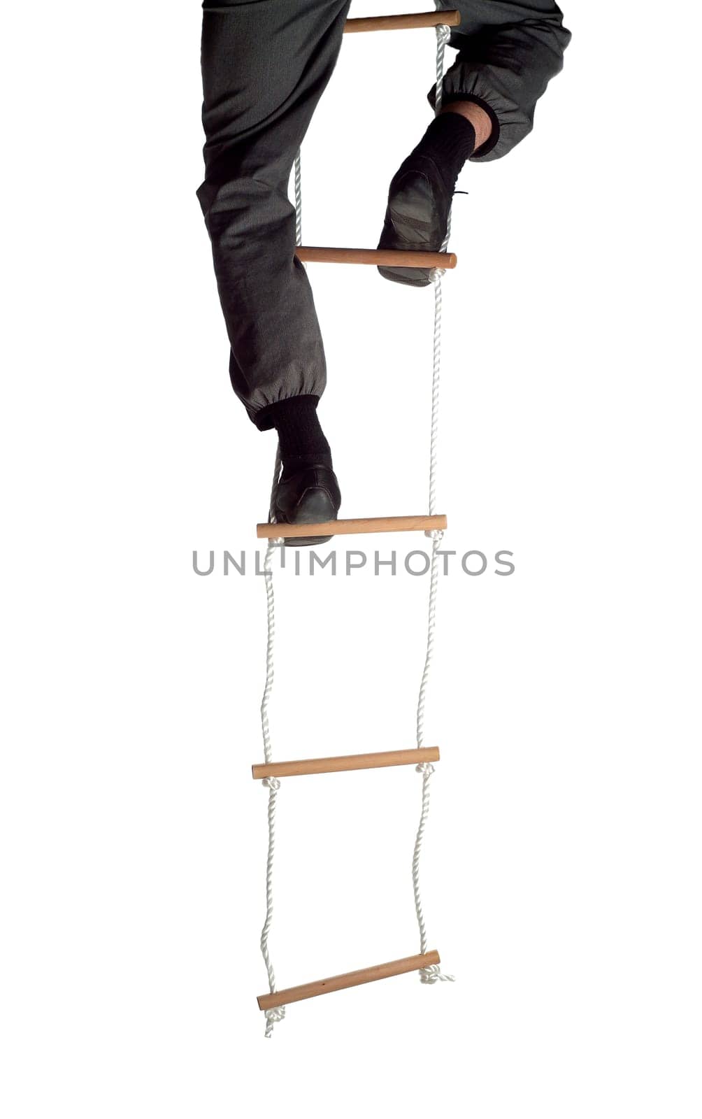 Climbing up the Rope Ladder