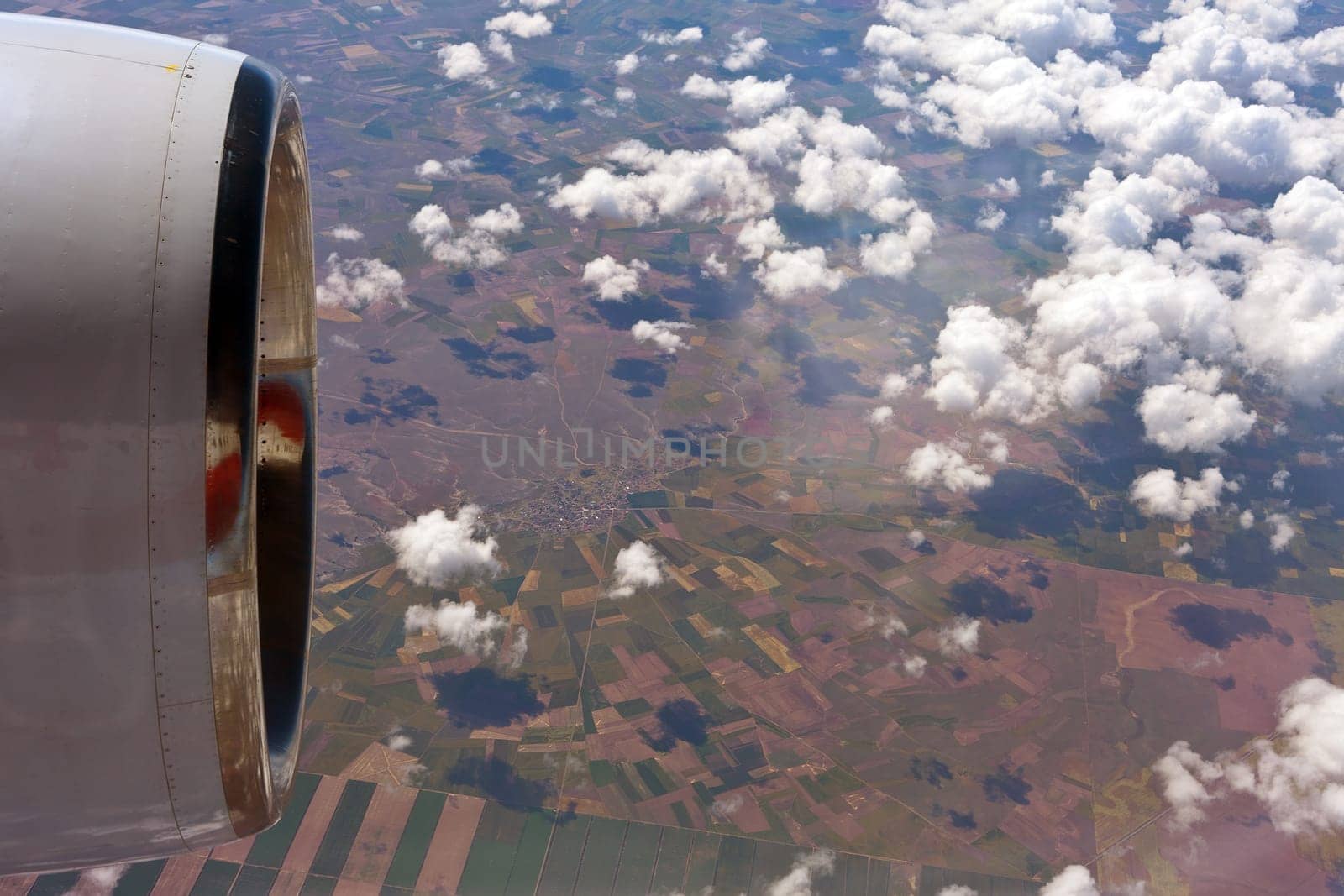 the very nice view from airplane window