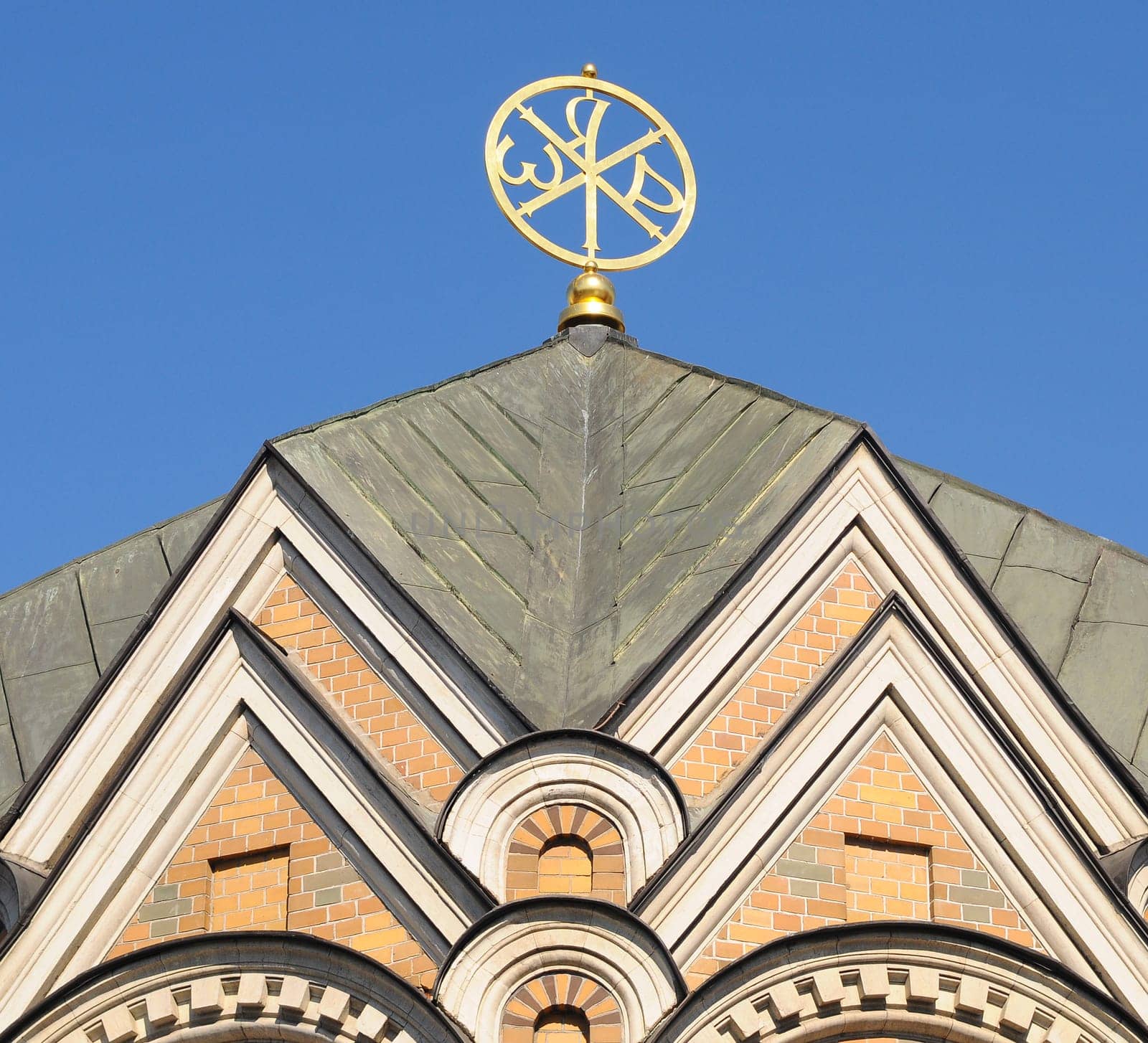 Detail of a small chapel in Saint Petersburg