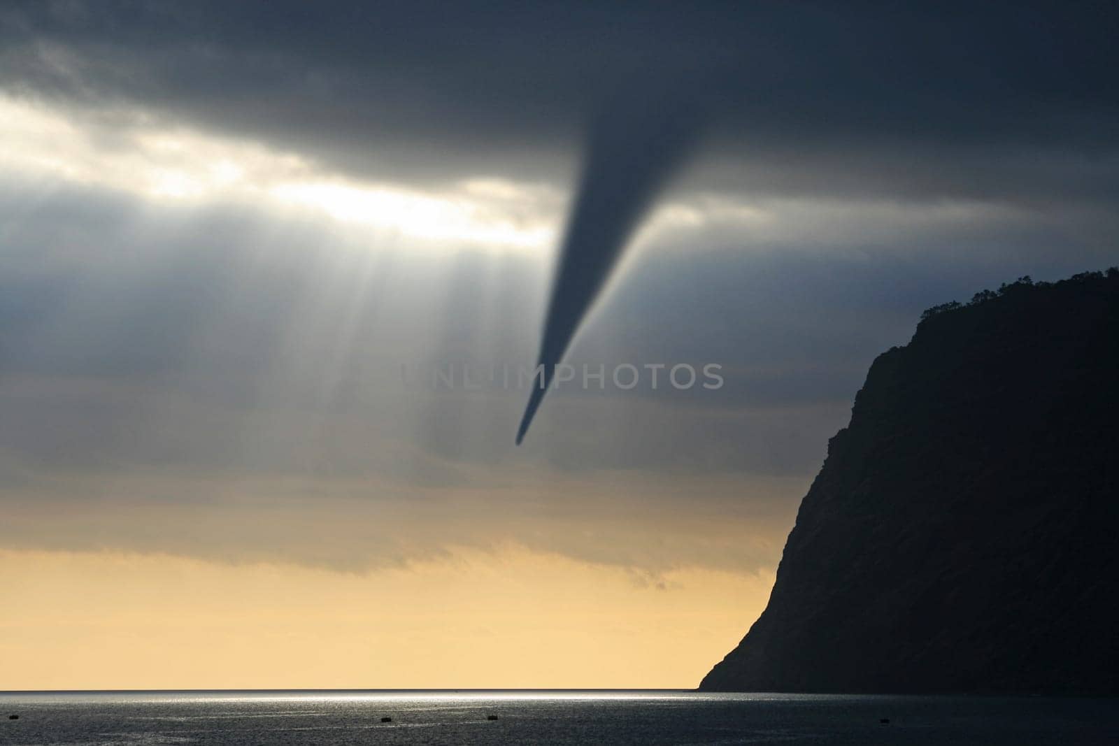 Tornado by the sea