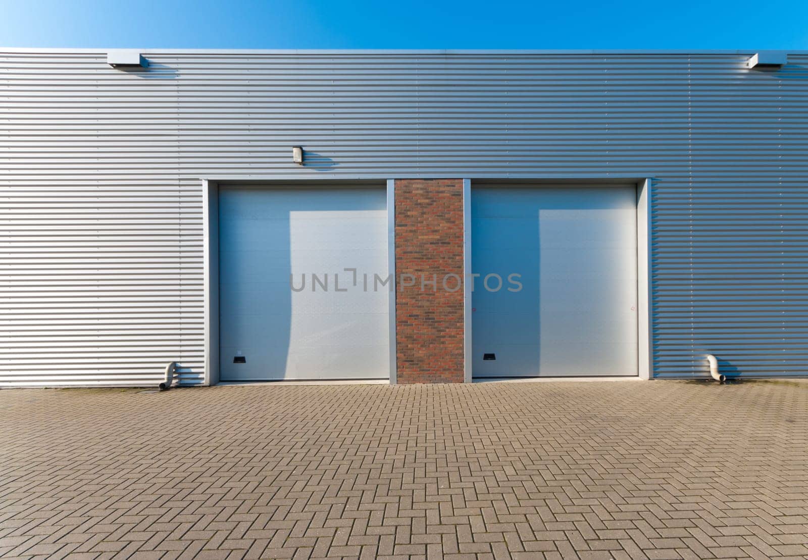 industrial unit with two roller doors