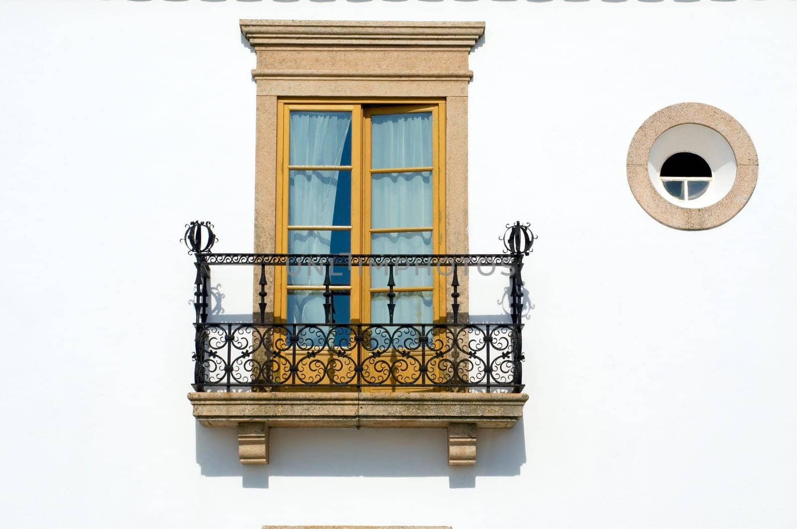 Window and balcony at a traditional house at Alentejo