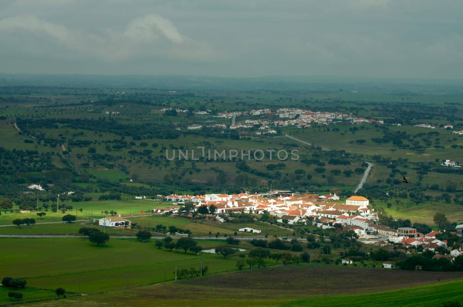 View of Alentejo village outside Monsaraz