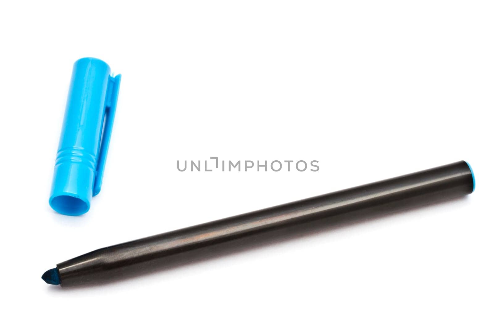 Blue Highlighter isolated on white background