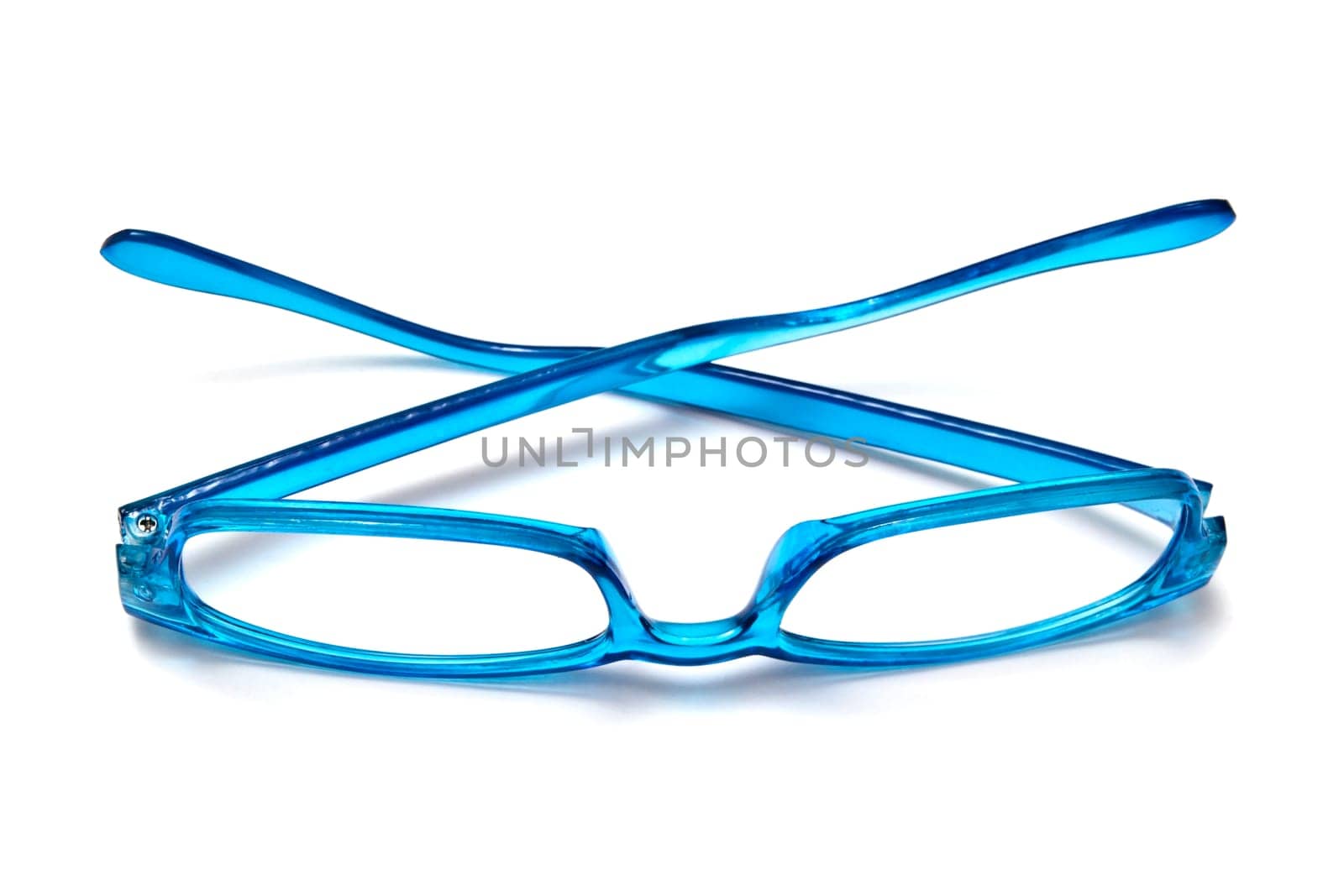 Beautiful glasses isolated on white background