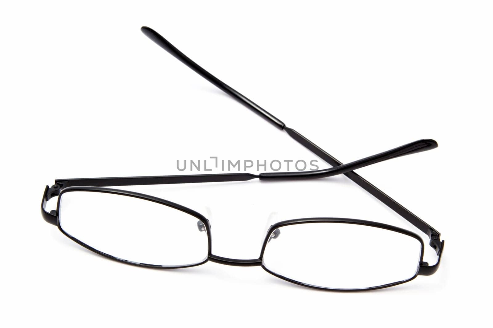 Beautiful glasses isolated on white background