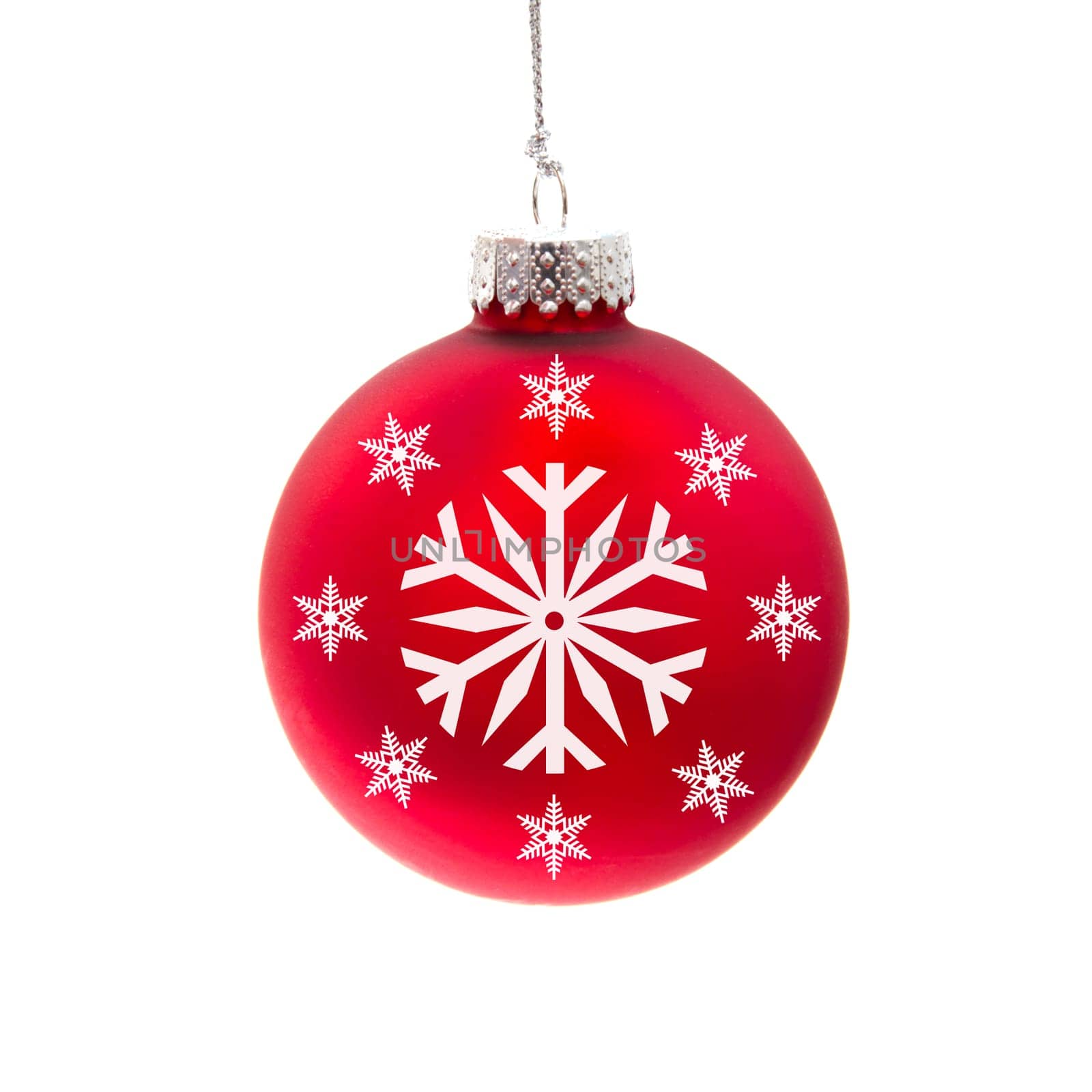 Beautiful christmas decoration isolated on white background