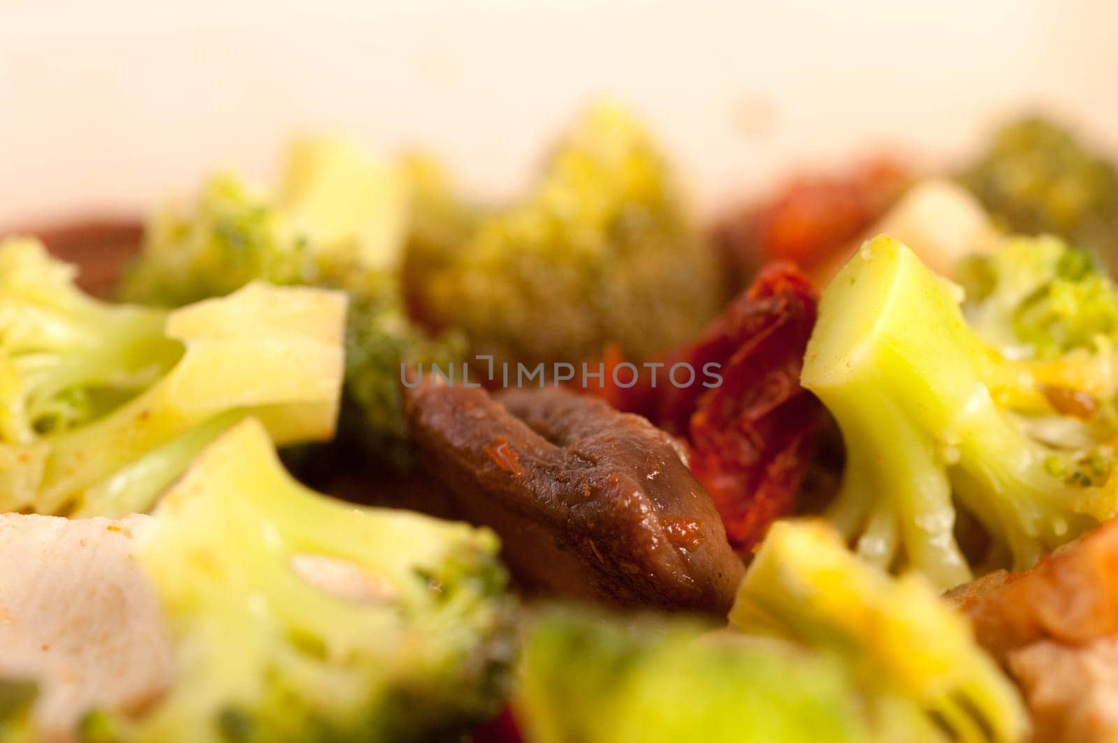 Pasta with Vegetables ant Chicken.