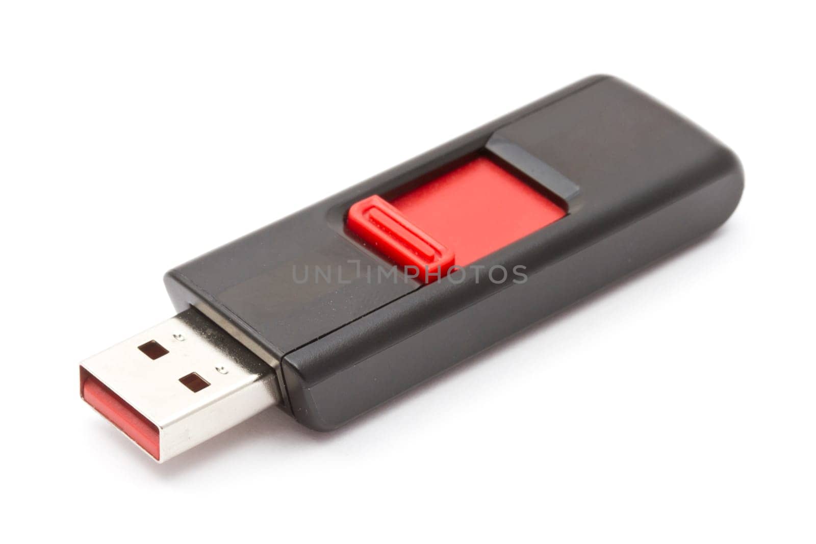 USB memory stick isolated on white background