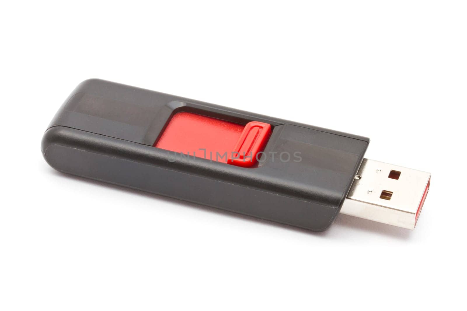 USB memory stick isolated on white background