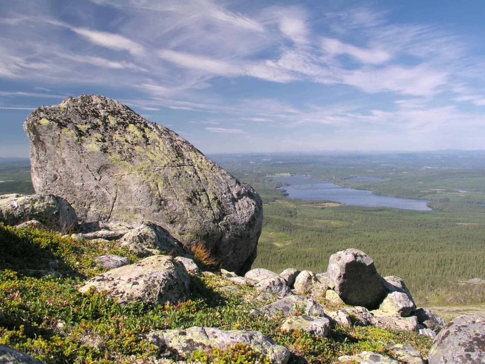Mountain ladscape and blue sky