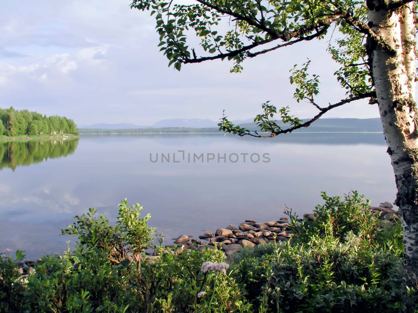 Beautiful nacture landscape of mountain and lake