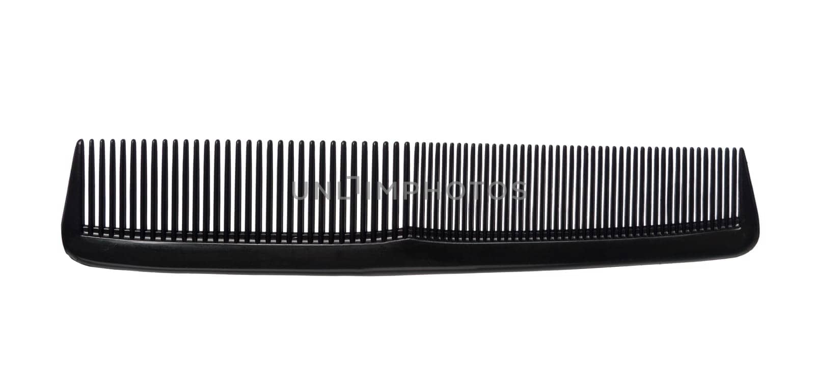 Black comb isolated on white background