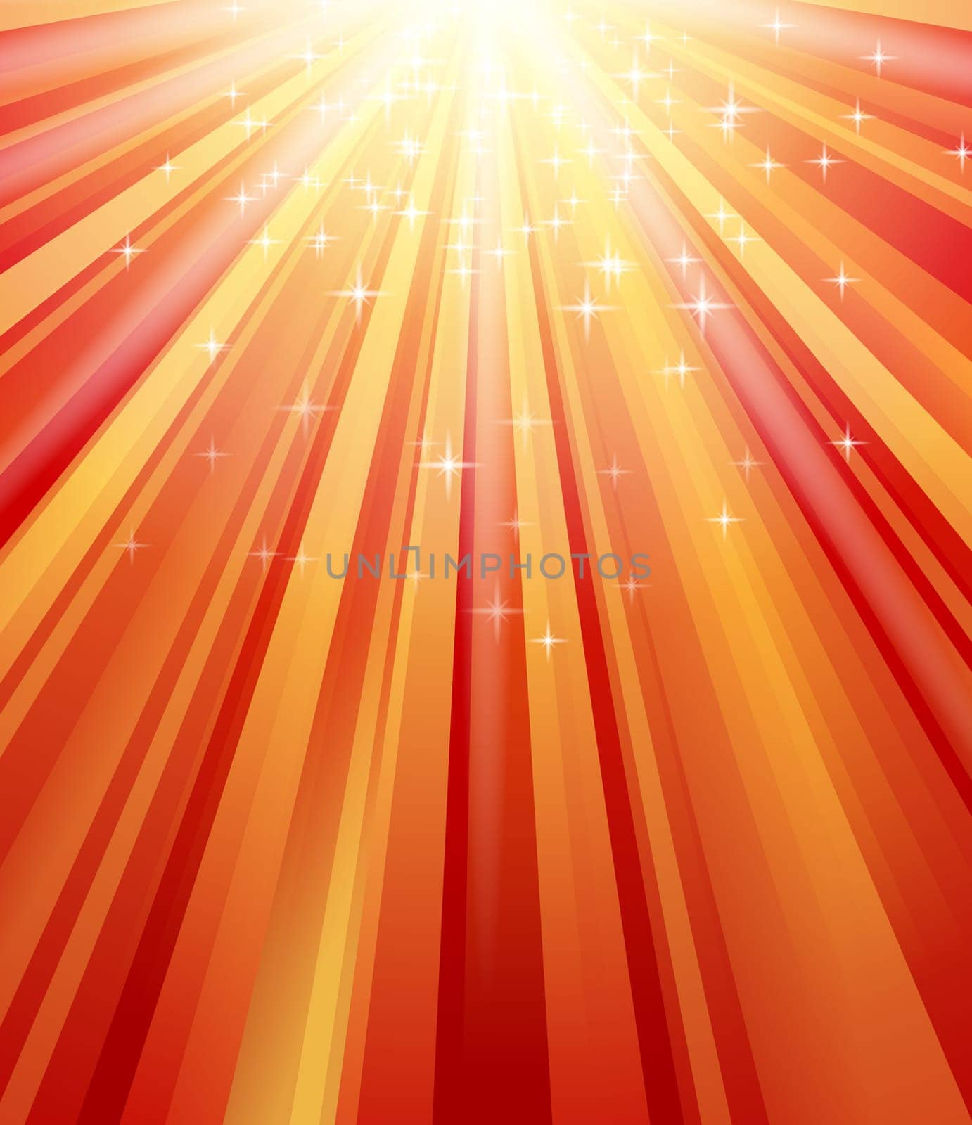 Magical shine out of nowhere full of yellow and orange tones