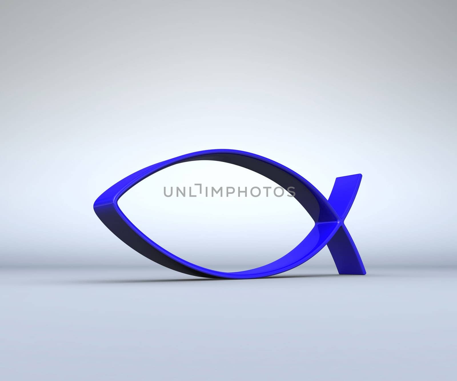 3D ICHTHYS Blue on Grey 01