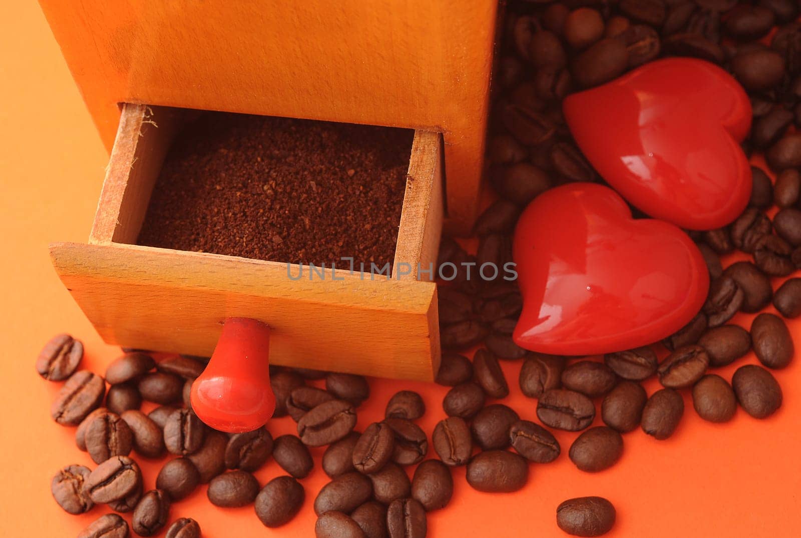 coffee,coffee grinder,mechanical,mechanical,old,coffee beans,grind,coffee grind,cup,crank,historical,orange,red,heart,heart,heart,heart,grinder,old,coffee enjoyment,drawer,bean,beans,coffee bean