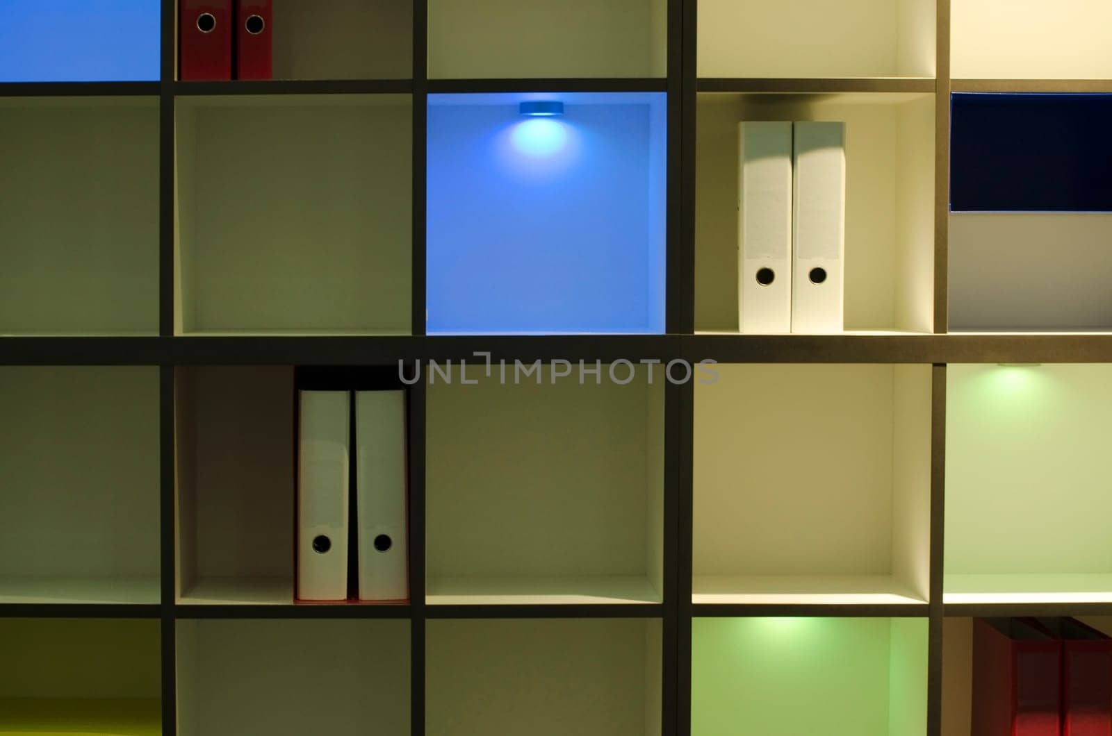 Modern cabinet with LED lighting
