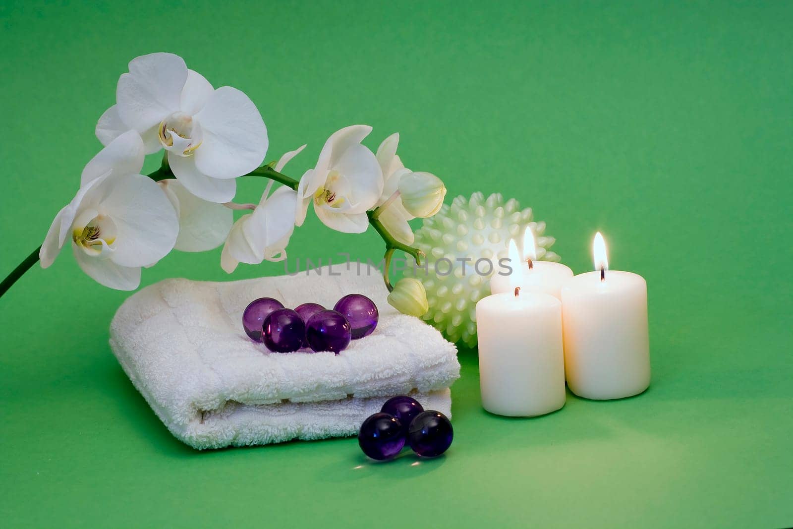 orchid flower and spa item