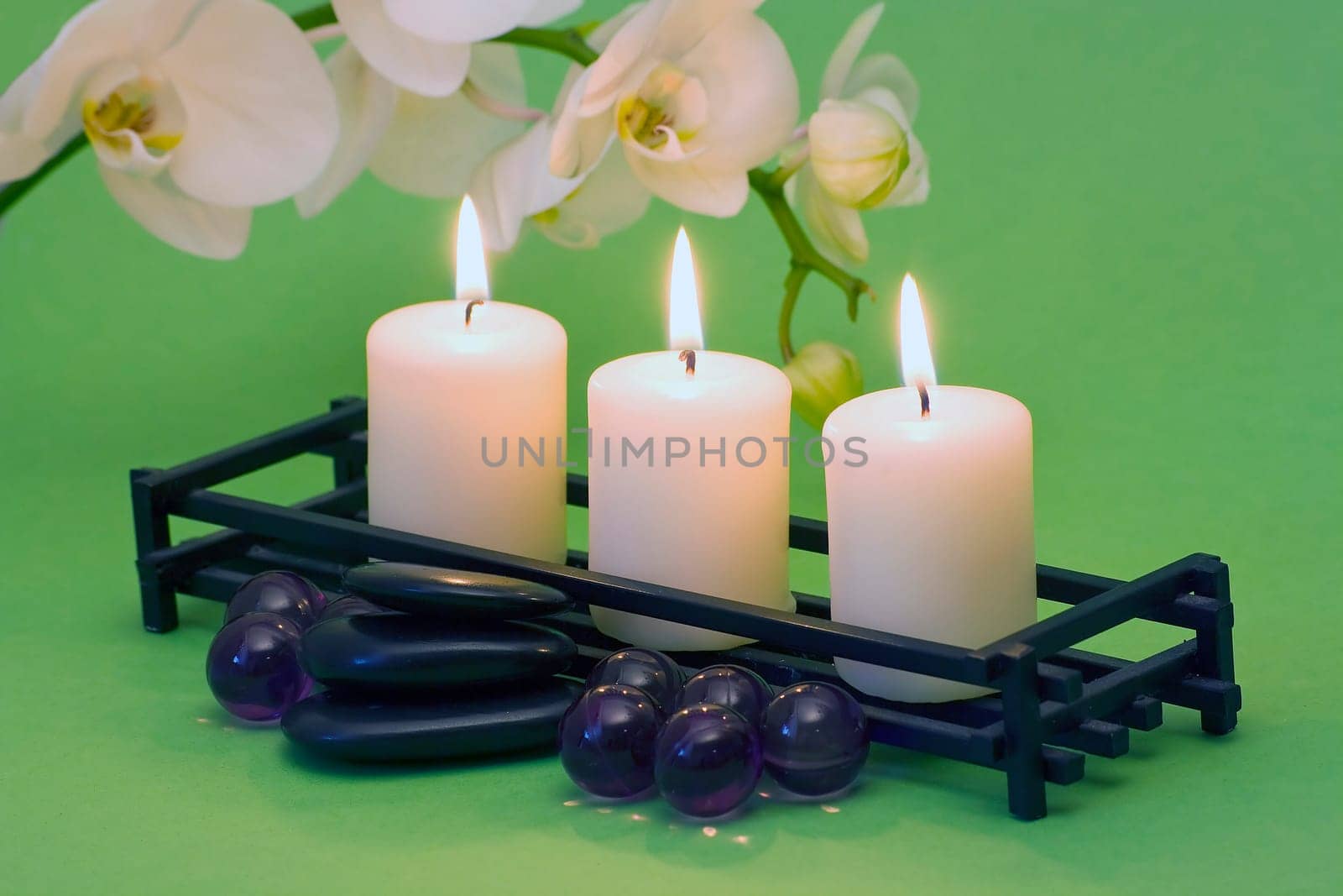 orchid flower and spa item