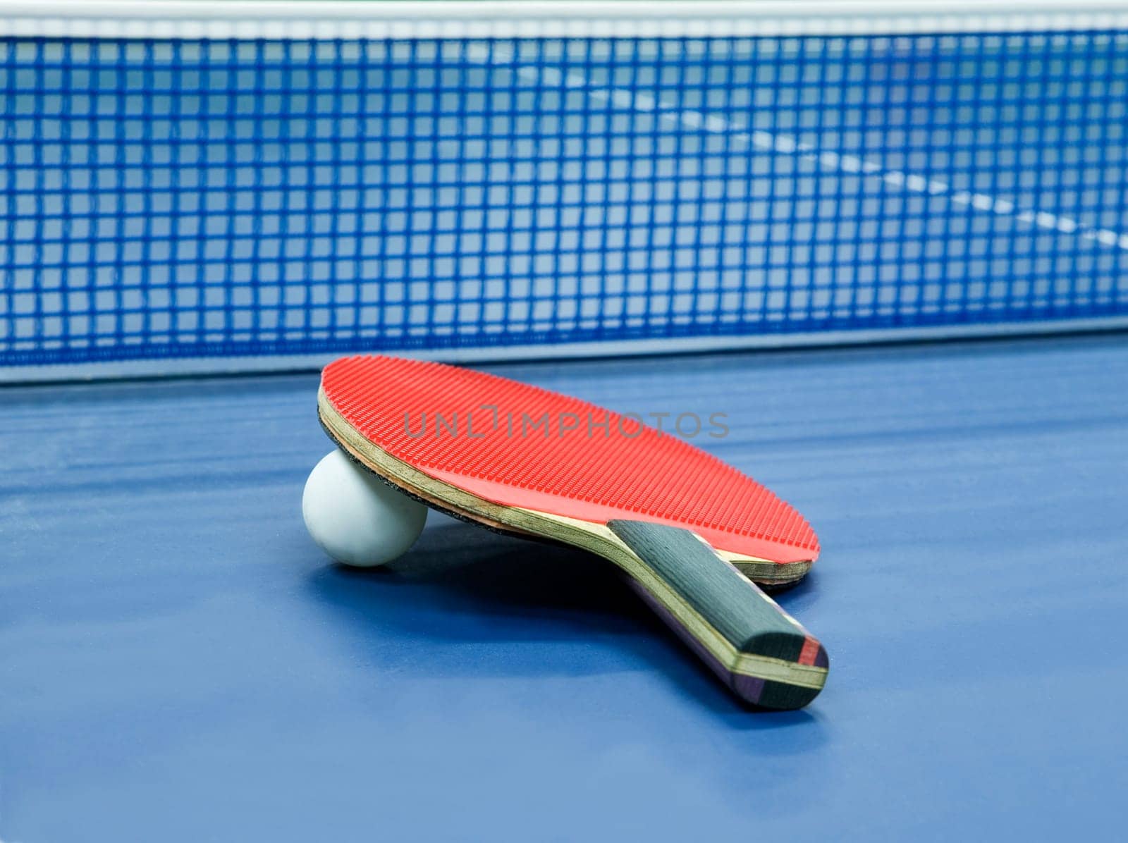 Table Tennis Still Life with Selective Focus