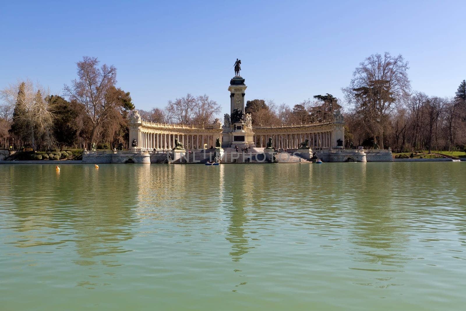 Monument to Alfonso XII in Parque del Retiro, in Madrid, Spain