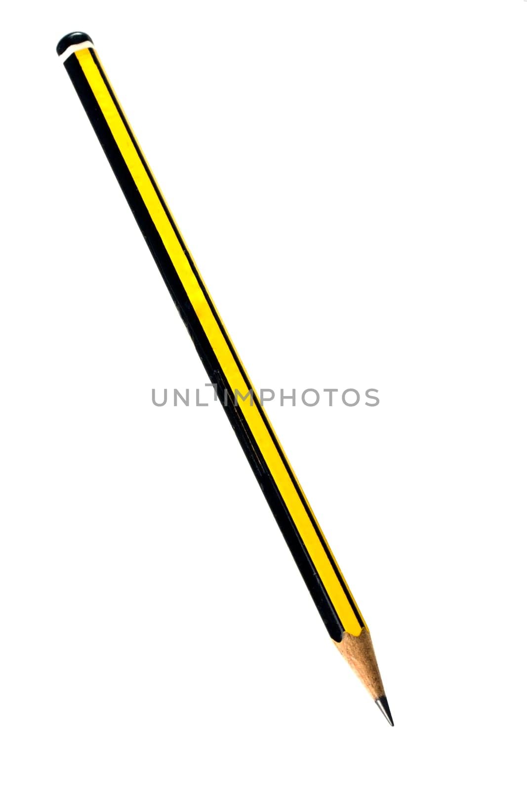 A pencil isolated on white background