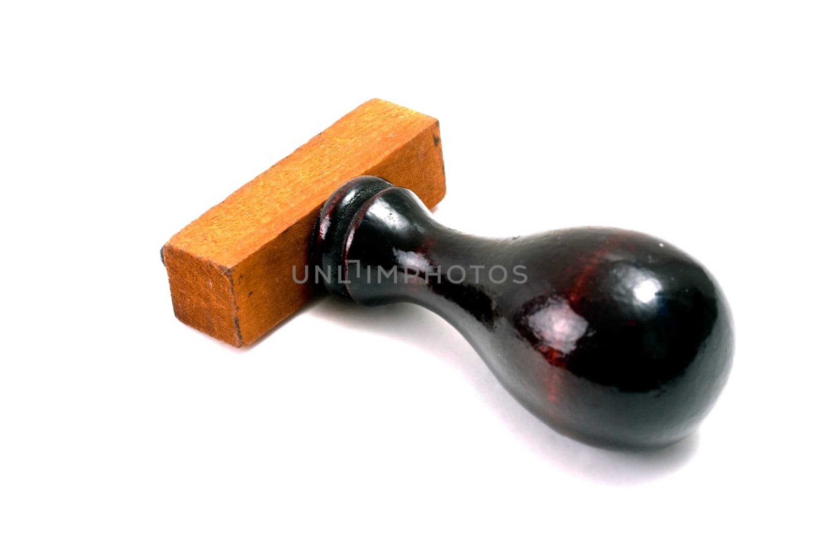 Rubber stamp isolated on white