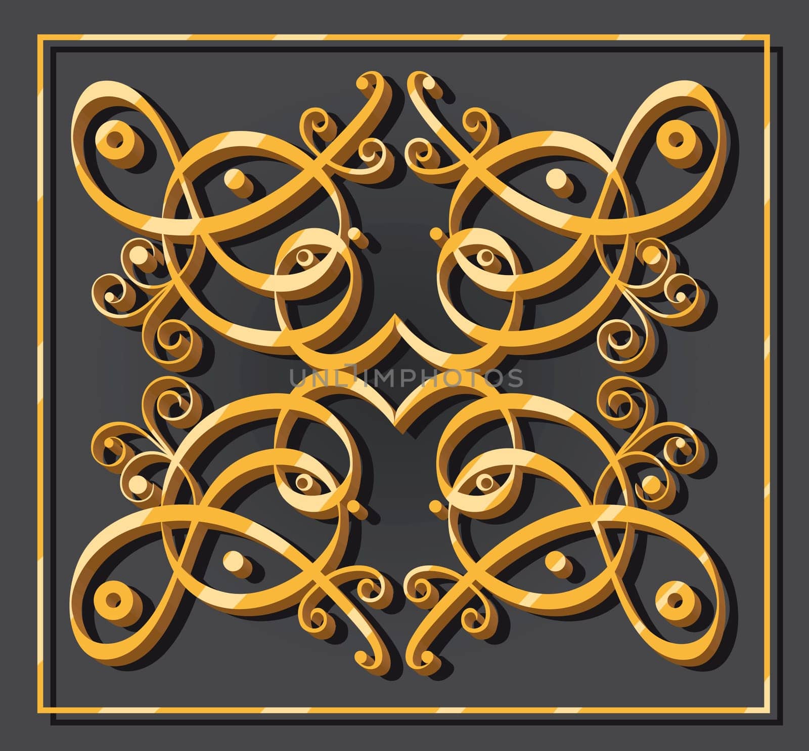 decorative oriental element for backgrounds wallpapers icons or designs