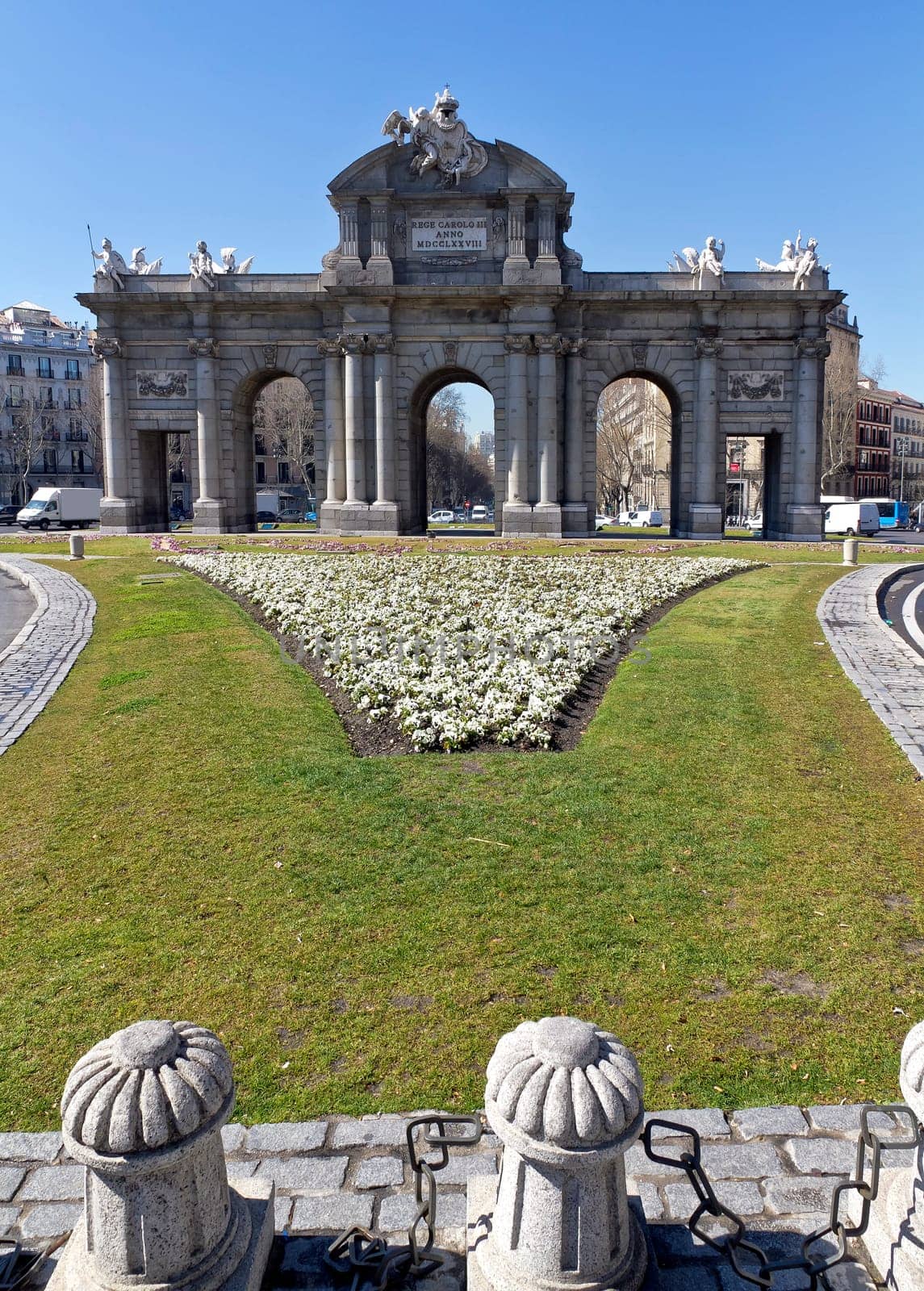 Puerta de Alcala. Alcala gate in Madrid, Spain
