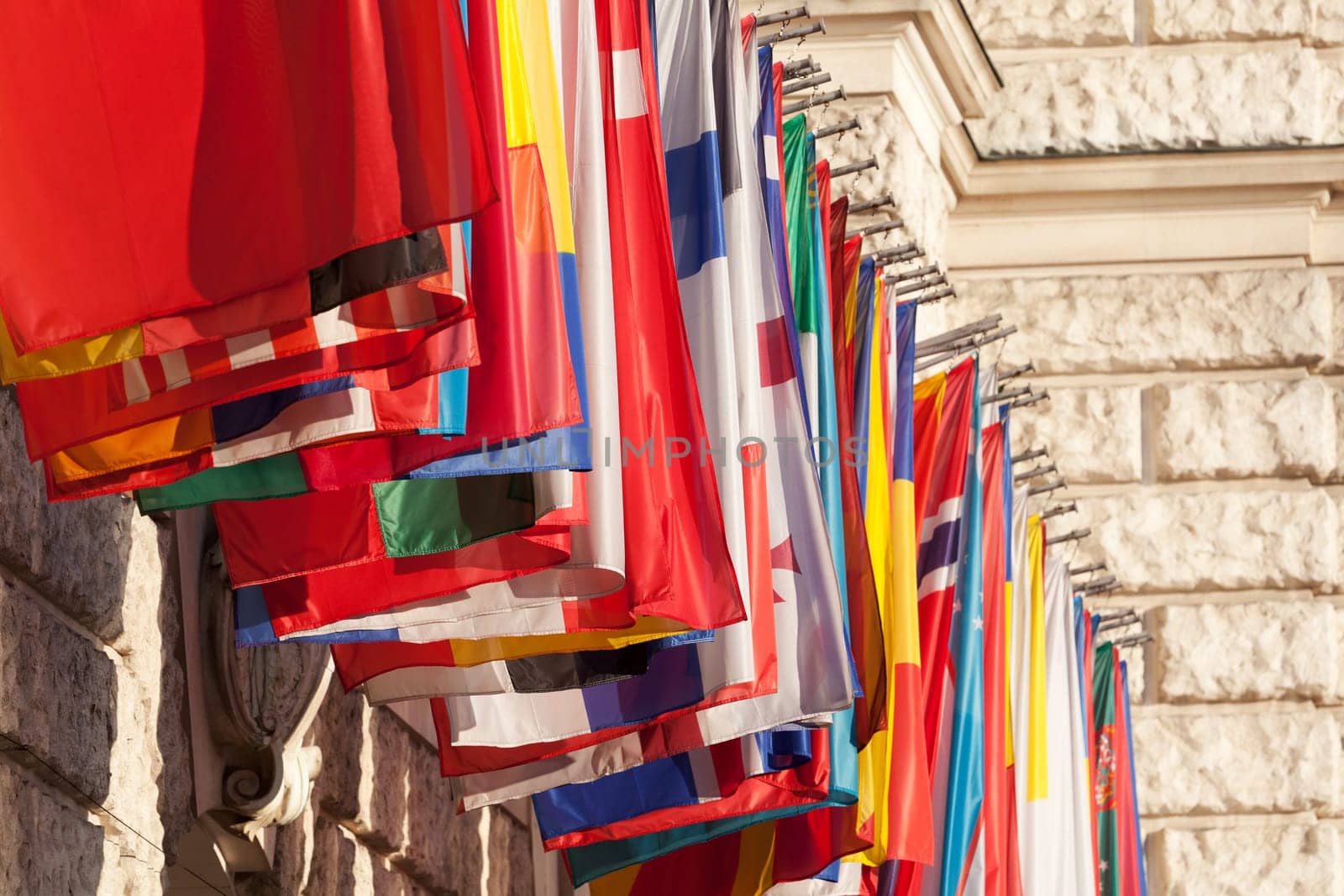 International flags,symbol of governments and states