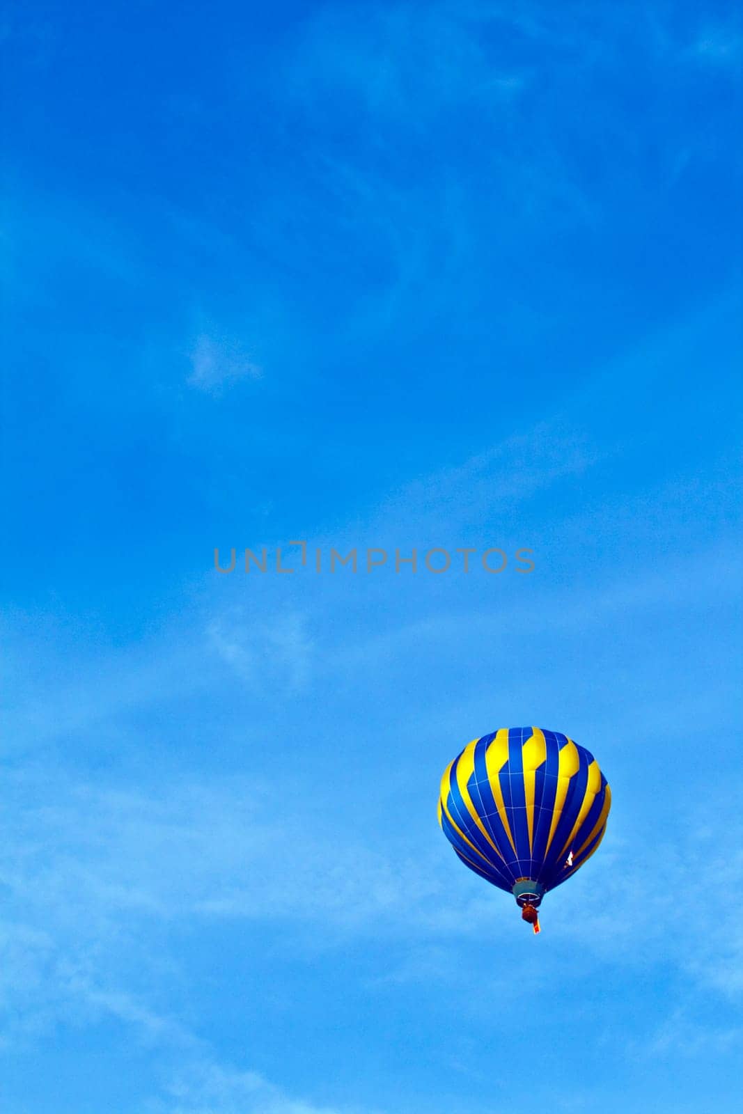 Hot Air Balloon with blue sky