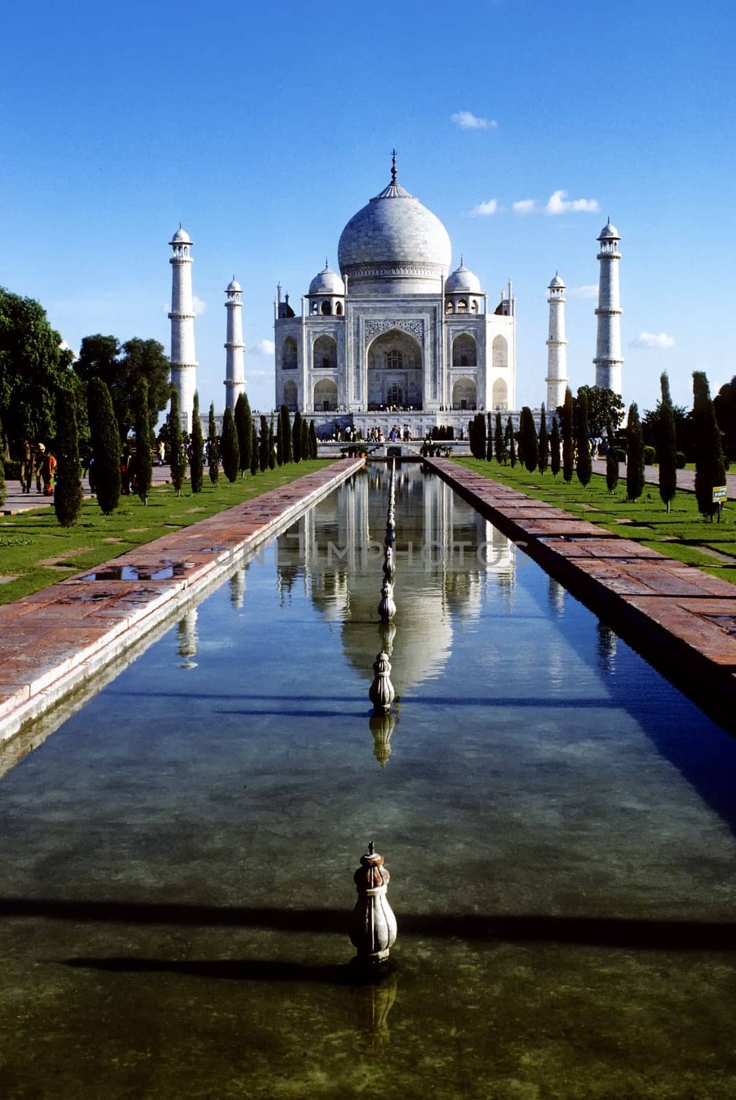 White marble Taj Mahal in India, Agra, Uttar Pradesh