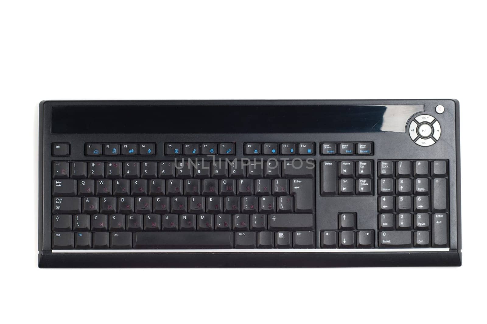 Shot of pc keyboard isolated on white