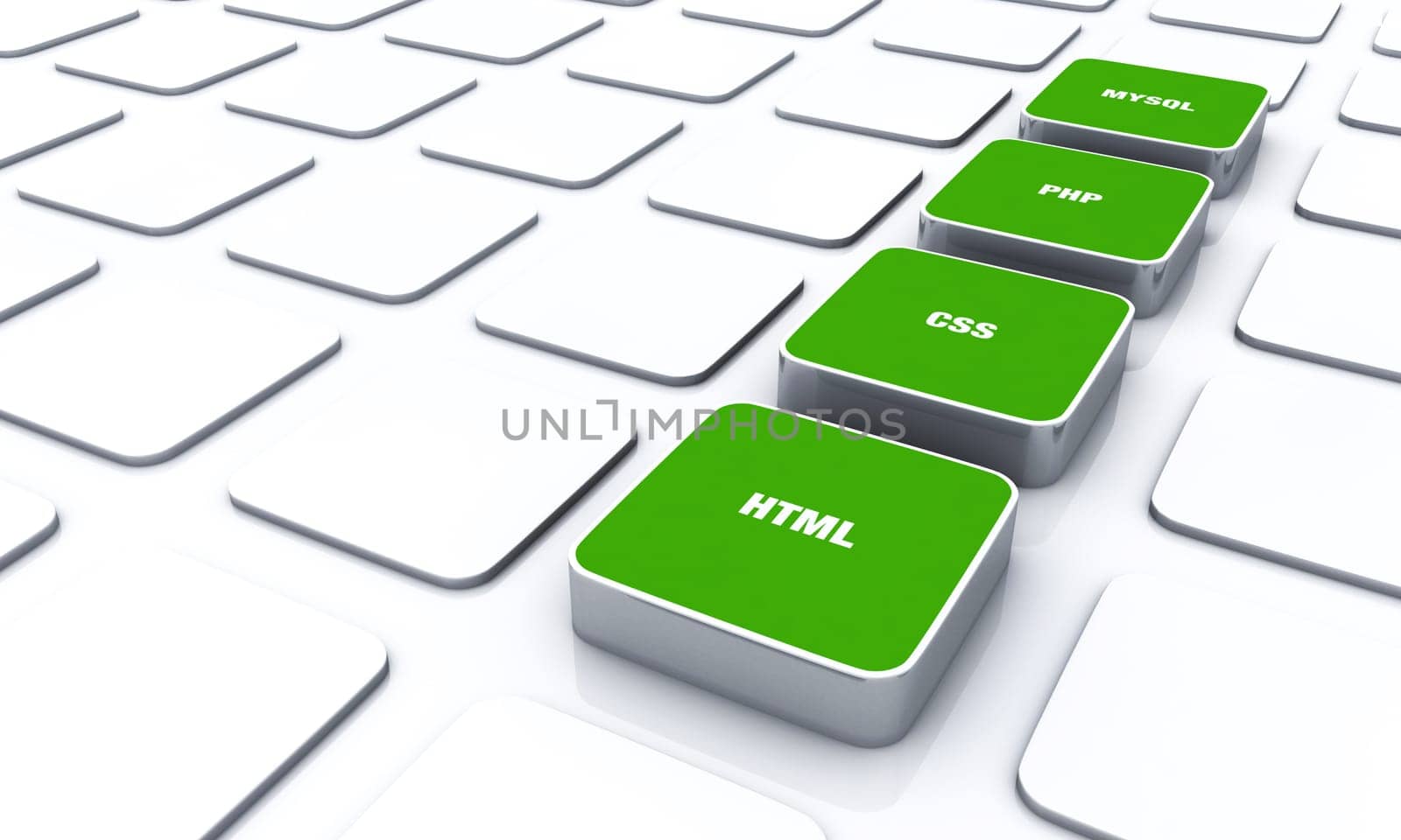 3D Pads Green - HTML CSS PHP MYSQL 1