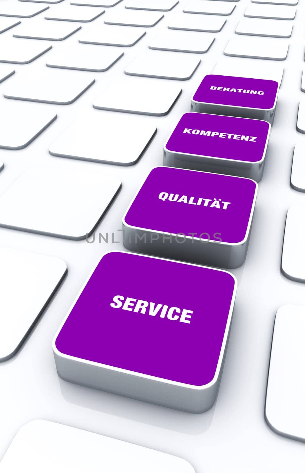 Cuboid Concept Violet - Consulting Competence Quality Service 2