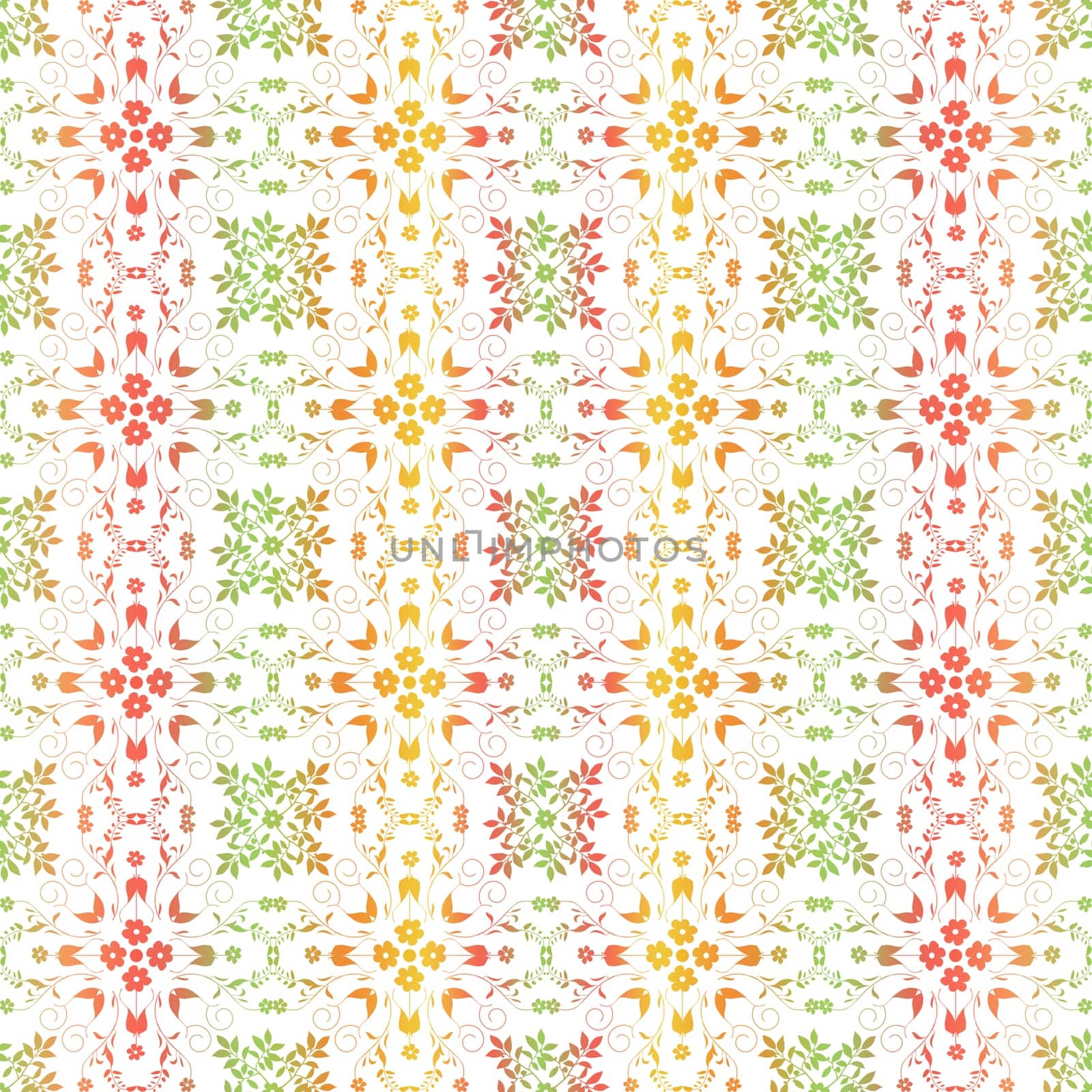 Beautiful background of seamless floral pattern