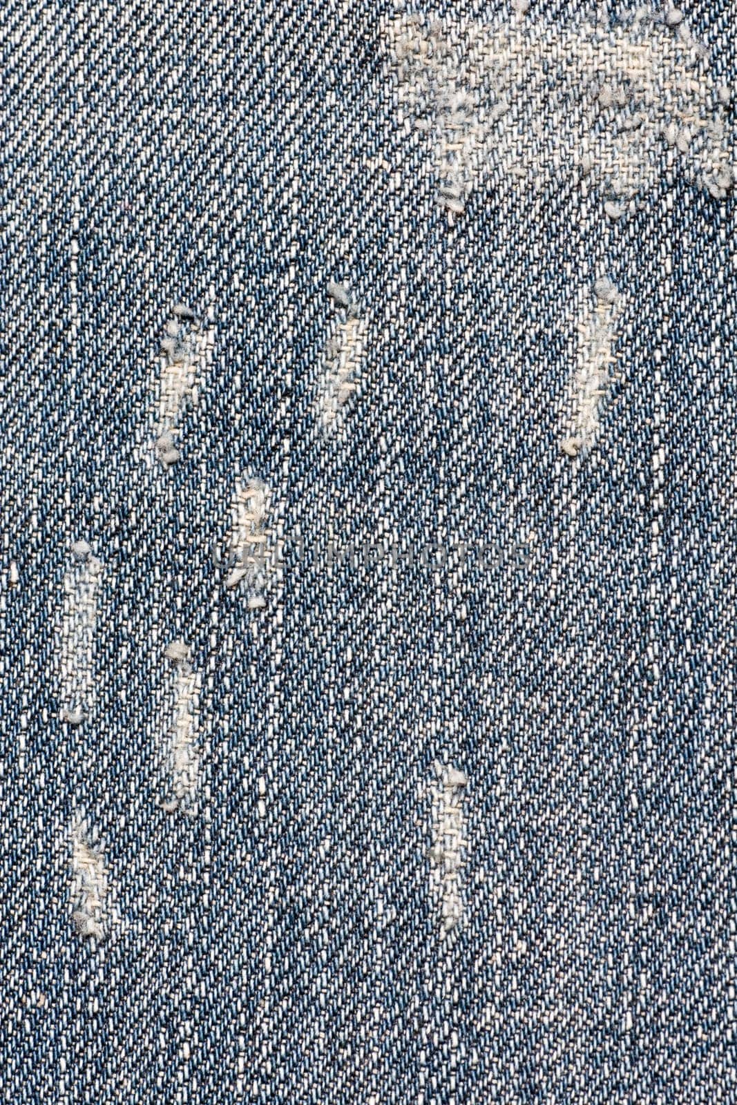 close up of a blue jeans texture