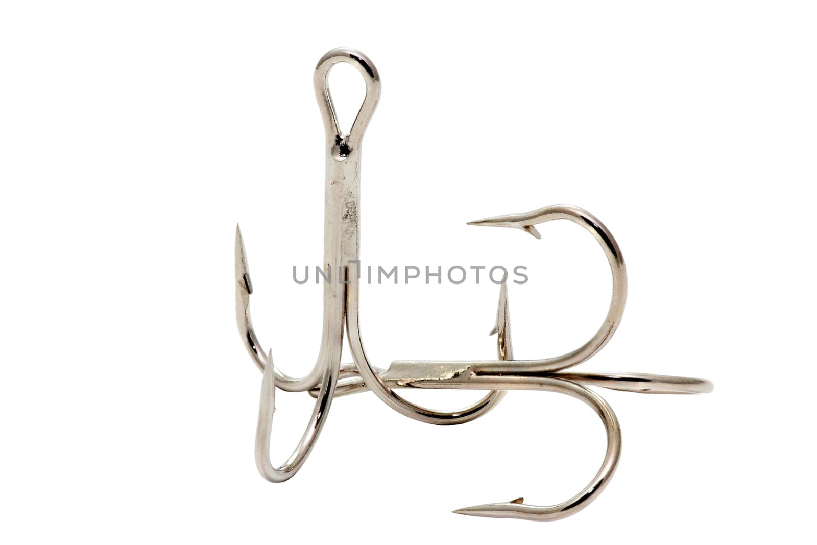 treble hooks for fishing or jigging with cut work path
