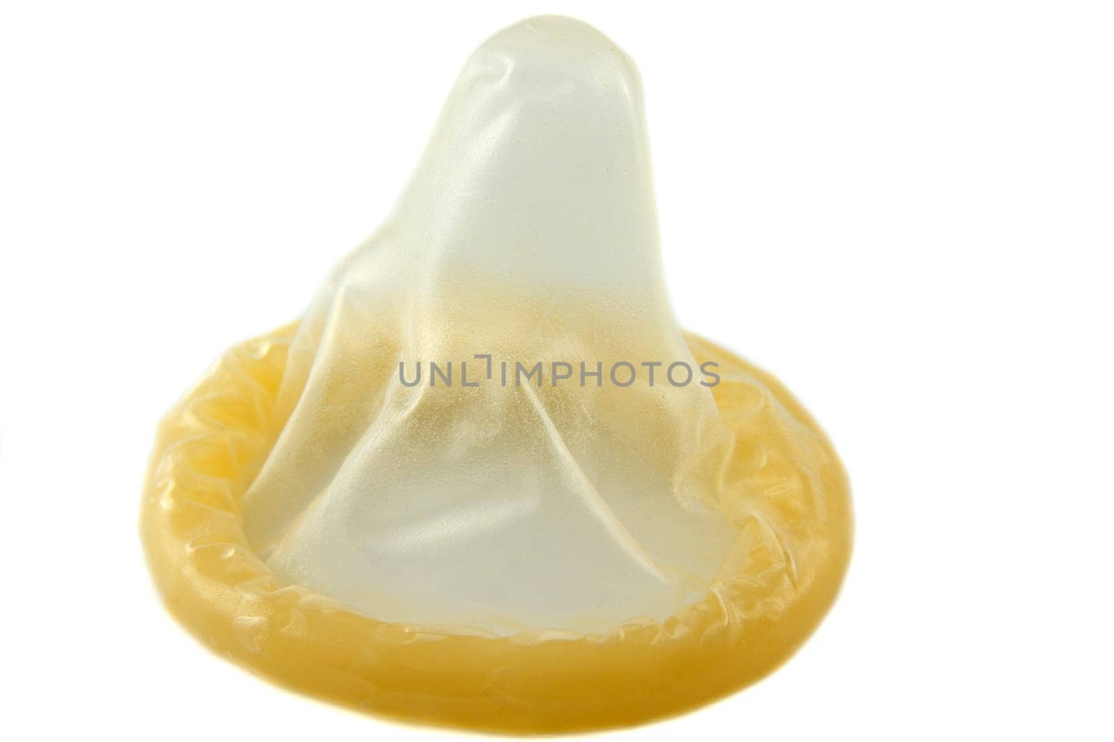 Condom isolated over white background