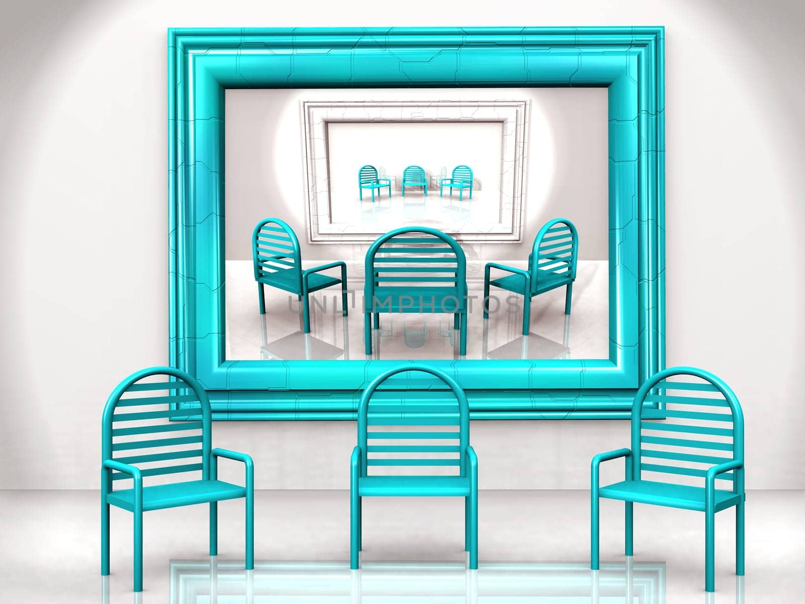 blue chairs