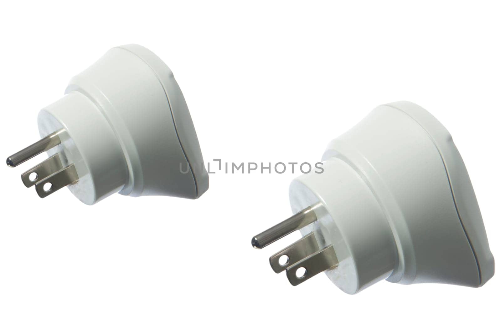 American plug adapter on a white background